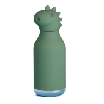 BESTIE-HOLIDAY-FLASCHE - Dino | mit Silikon Trinkhalm und Reinigungsbürste